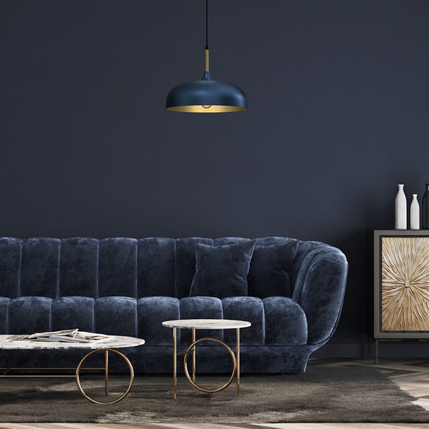 Brilagi - Luster na sajli ABRAHAM 1xE27/60W/230V prečnik 35 cm plava