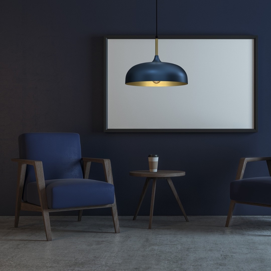 Brilagi - Luster na sajli ABRAHAM 1xE27/60W/230V prečnik 35 cm plava