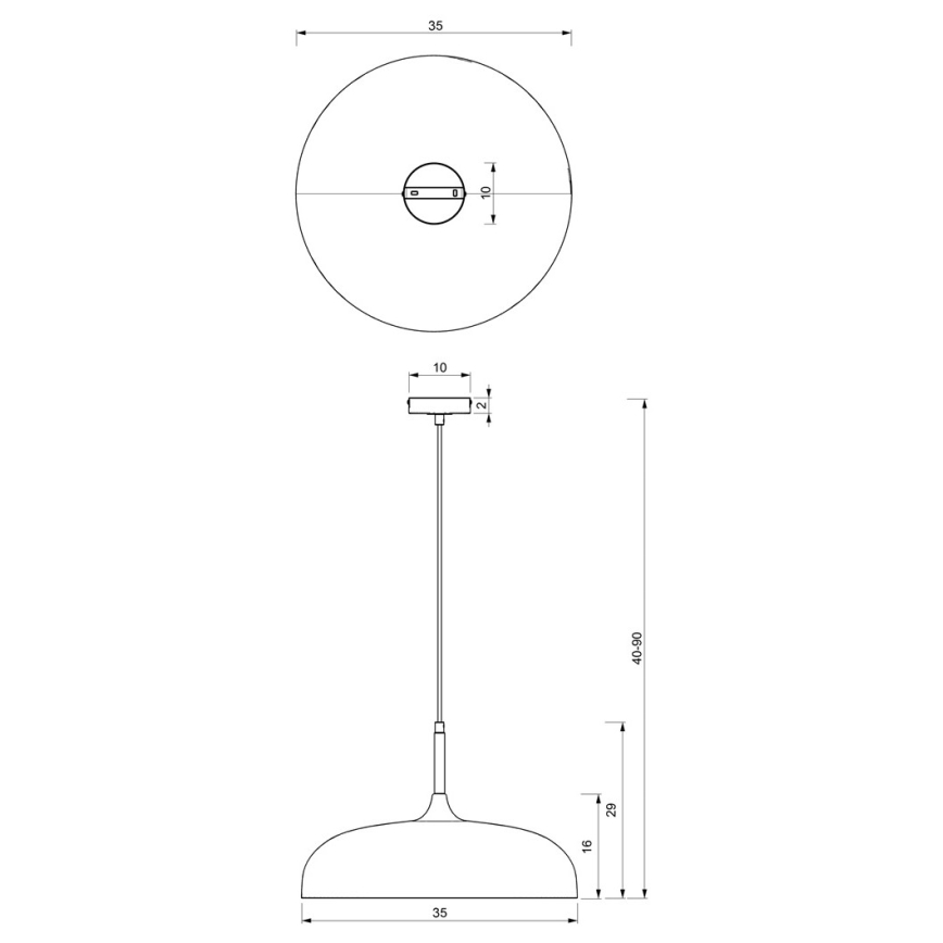 Brilagi - Luster na sajli ABRAHAM 1xE27/60W/230V prečnik 35 cm plava