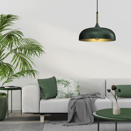 Brilagi - Luster na sajli ABRAHAM 1xE27/60W/230V prečnik 35 cm zelena