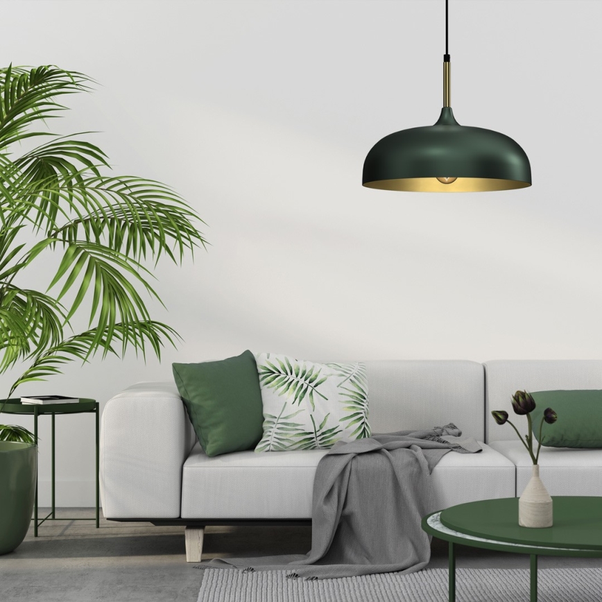 Brilagi - Luster na sajli ABRAHAM 1xE27/60W/230V prečnik 35 cm zelena