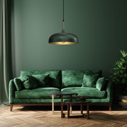 Brilagi - Luster na sajli ABRAHAM 1xE27/60W/230V prečnik 35 cm zelena