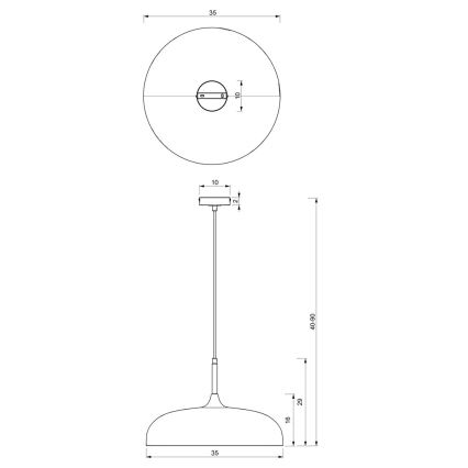 Brilagi - Luster na sajli ABRAHAM 1xE27/60W/230V prečnik 35 cm zelena