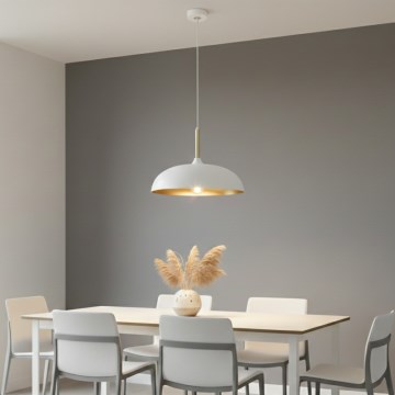 Brilagi - Luster na sajli ABRAHAM 1xE27/60W/230V, prečnik 45 cm, bela