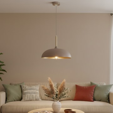 Brilagi - Luster na sajli ABRAHAM 1xE27/60W/230V Ø 45 cm bež