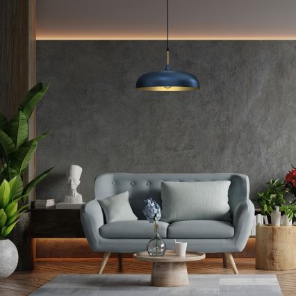 Brilagi - Luster na sajli ABRAHAM 1xE27/60W/230V Ø 45 cm plava