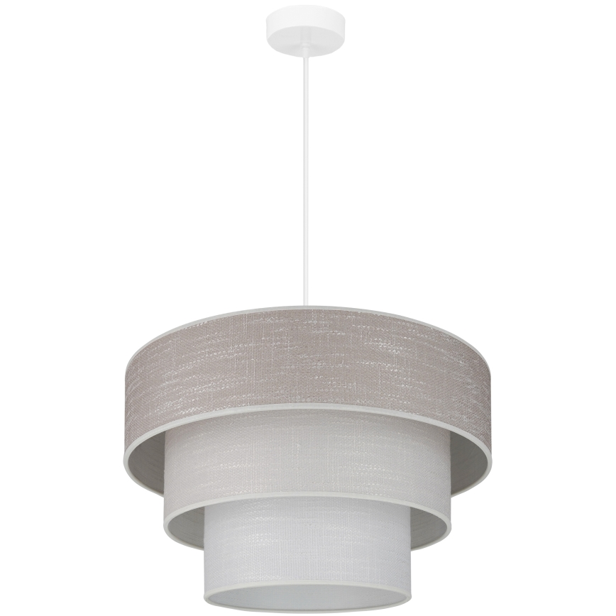 Brilagi - Luster na sajli ALASKA LUNETA 1xE27/15W/230V prečnik 45 cm siva/krem