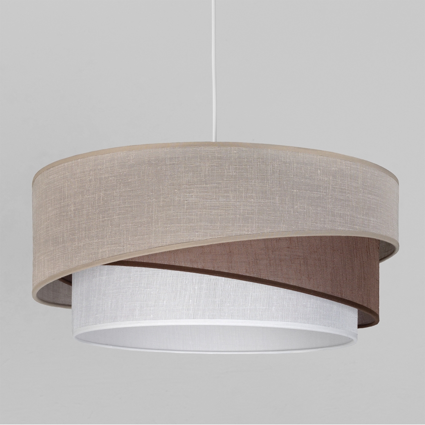 Brilagi - Luster na sajli ARROW 1xE27/60W/230V, prečnik 45 cm, bež/braon/bela