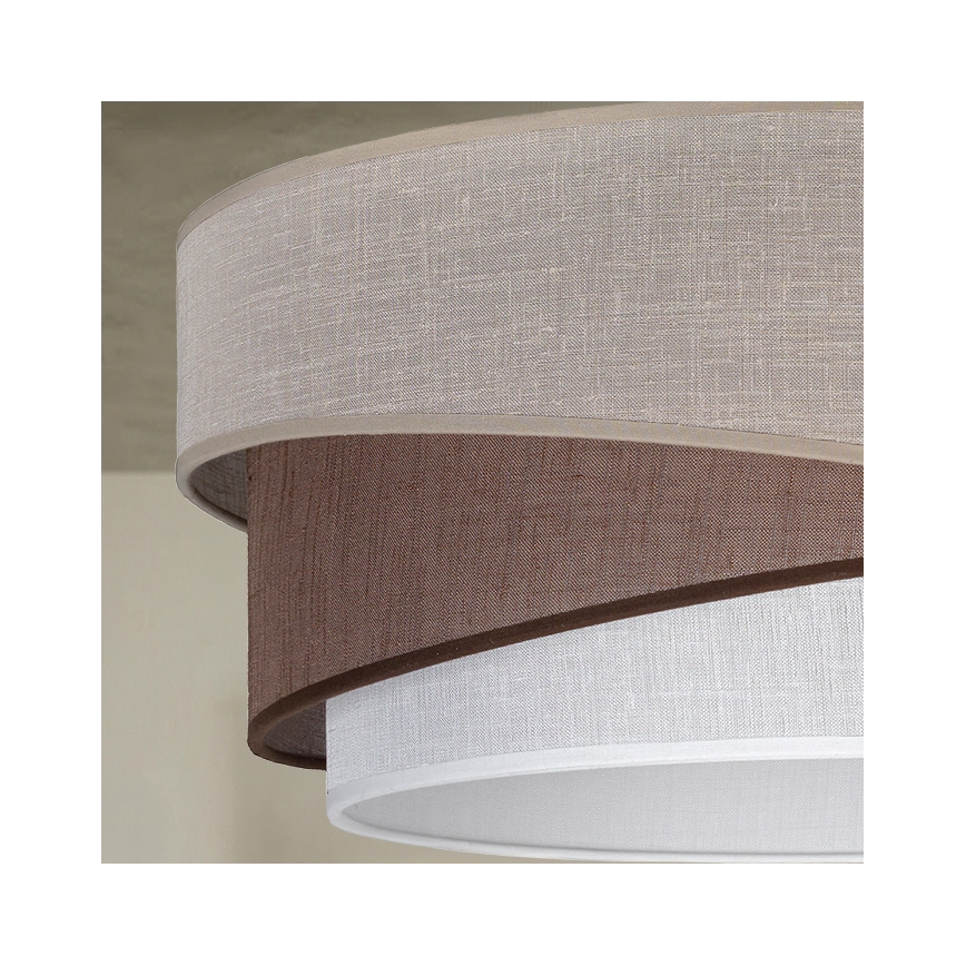 Brilagi - Luster na sajli ARROW 1xE27/60W/230V, prečnik 45 cm, bež/braon/bela