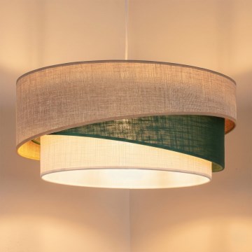 Brilagi - Luster na sajli ARROW 1xE27/60W/230V prečnik 45 cm bež/zelena/bela