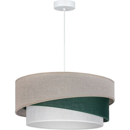 Brilagi - Luster na sajli ARROW 1xE27/60W/230V prečnik 45 cm bež/zelena/bela