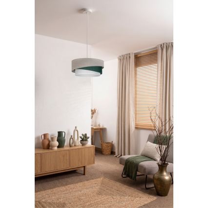 Brilagi - Luster na sajli ARROW 1xE27/60W/230V prečnik 45 cm bež/zelena/bela