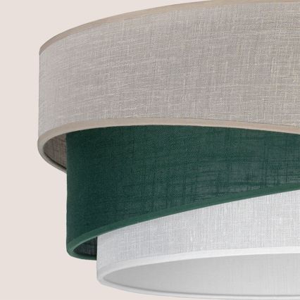 Brilagi - Luster na sajli ARROW 1xE27/60W/230V prečnik 45 cm bež/zelena/bela