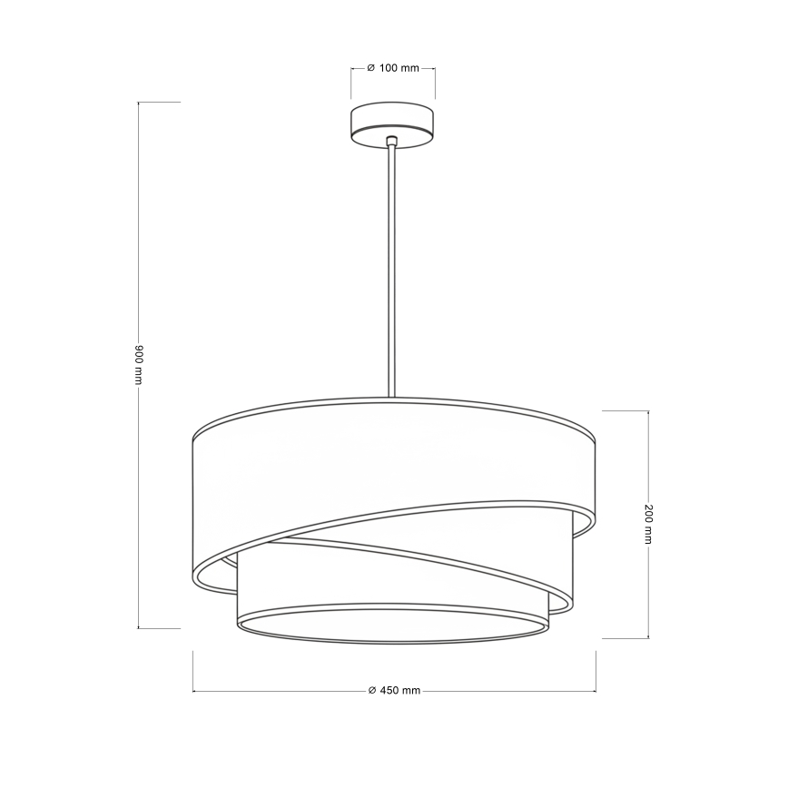 Brilagi - Luster na sajli ARROW 1xE27/60W/230V prečnik 45 cm bež/zelena/bela