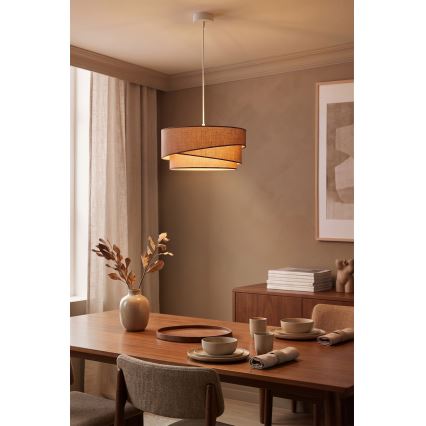 Brilagi - Luster na sajli ARROW 1xE27/60W/230V prečnik 45 cm braon