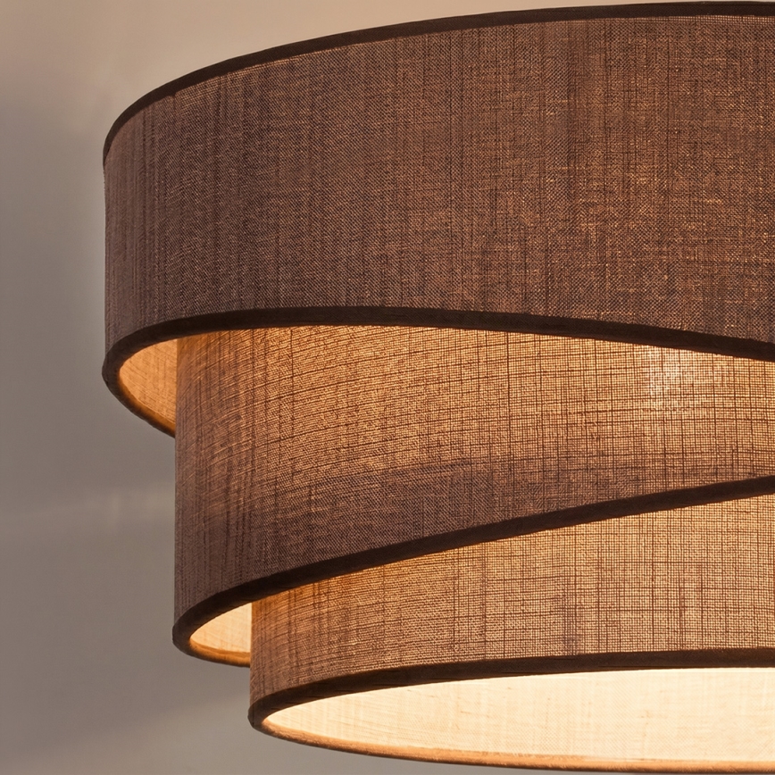 Brilagi - Luster na sajli ARROW 1xE27/60W/230V prečnik 45 cm braon
