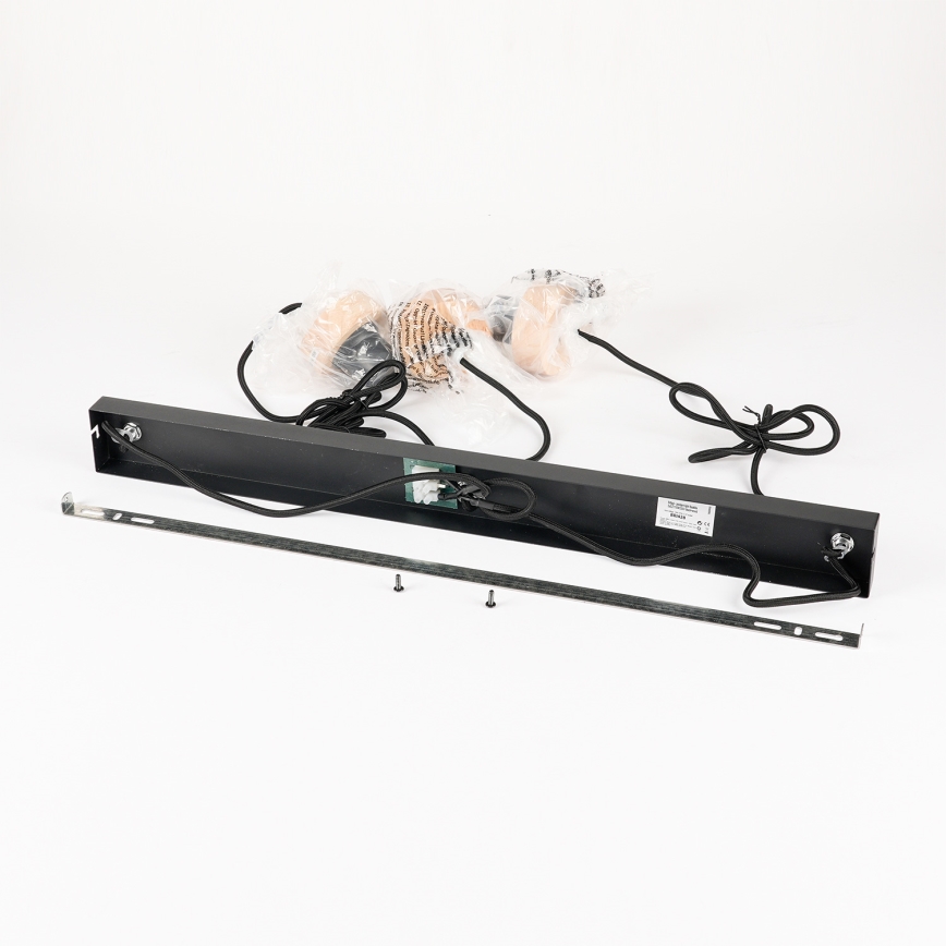 Brilagi - Luster na sajli BASKLITE 3xE27/15W/230V drvo/crna