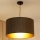 Brilagi - Luster na sajli BOSTON ROLLER 1xE27/15W/230V prečnik 45 cm slama braon/zlatna