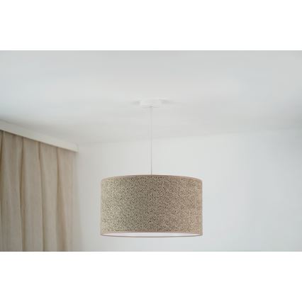 BRILAGI - Luster na sajli BOUCLE ROLLER 1xE27/15W/230V, prečnik 45 cm, braon