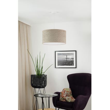 BRILAGI - Luster na sajli BOUCLE ROLLER 1xE27/15W/230V, prečnik 45 cm, braon