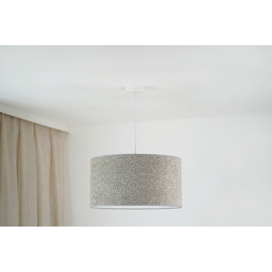 Brilagi - Luster na sajli BOUCLE ROLLER 1xE27/15W/230V prečnik 45 cm siva