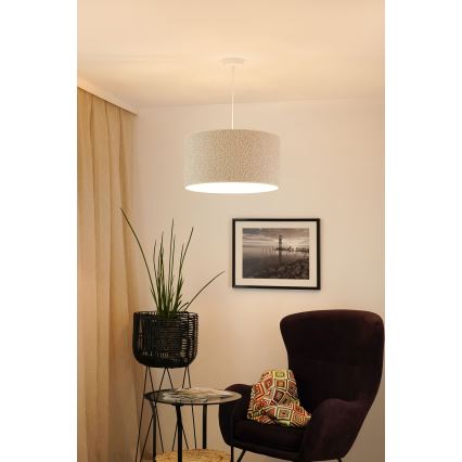 Brilagi - Luster na sajli BOUCLE ROLLER 1xE27/15W/230V prečnik 45 cm u krem boji