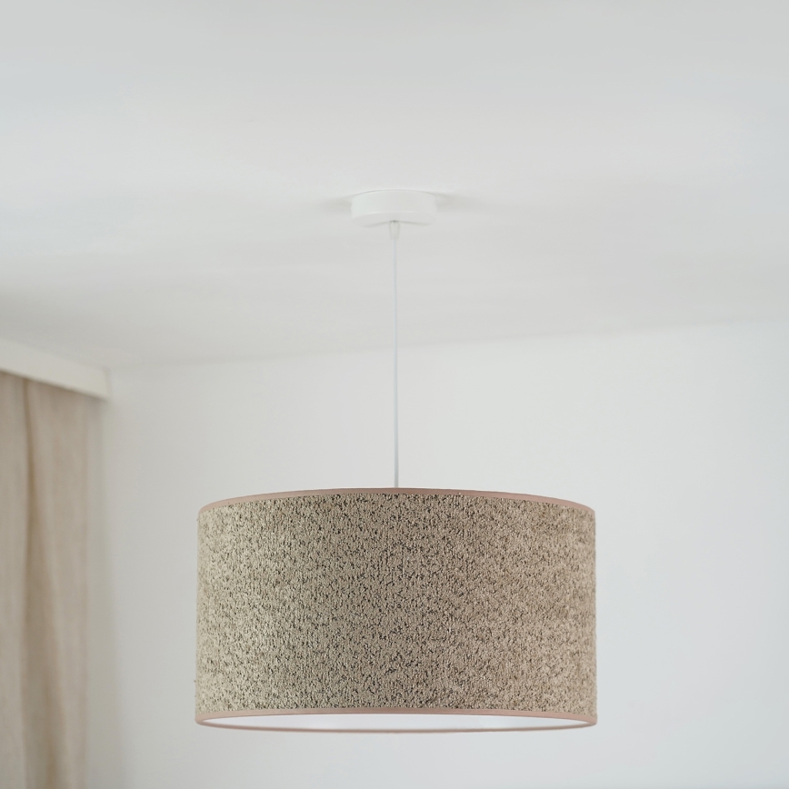 Brilagi - Luster na sajli BOUCLE ROLLER 1xE27/15W/230V prečnik 50 cm braon