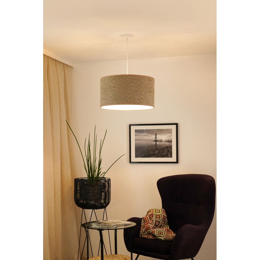 Brilagi - Luster na sajli BOUCLE ROLLER 1xE27/15W/230V prečnik 50 cm braon