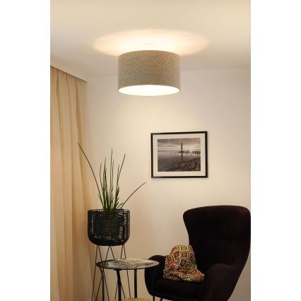 Brilagi - Luster na sajli BOUCLE ROLLER 1xE27/15W/230V Ø 45 cm siva