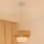 Brilagi - Luster na sajli CEDAR LUNETA 1xE27/15W/230V prečnik 25 cm ratan/braon/krem