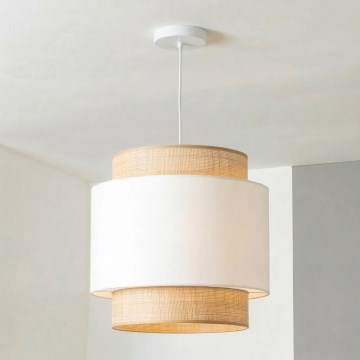 Brilagi - Luster na sajli CERIA 1xE27/40W/230V prečnik 30 cm bež/bela