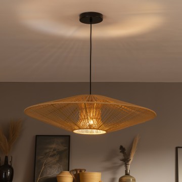Brilagi - Luster na sajli CERIA BOHO 1xE27/40W/230V prečnik 70 cm crna/braon