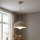Brilagi - Luster na sajli COSMO 1xE27/60W/230V prečnik 30 cm bež/zlatna