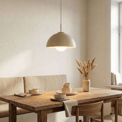Brilagi - Luster na sajli COSMO 1xE27/60W/230V prečnik 30 cm bež/zlatna