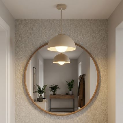 Brilagi - Luster na sajli COSMO 1xE27/60W/230V prečnik 30 cm bež/zlatna