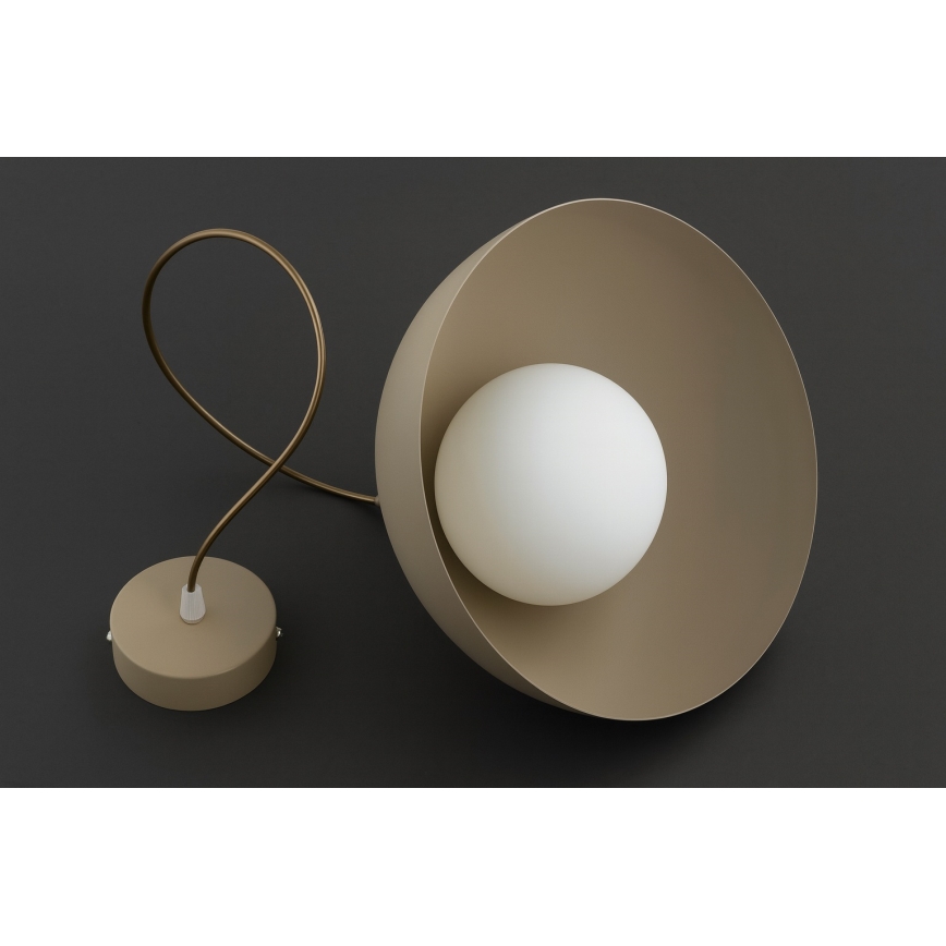 Brilagi - Luster na sajli COSMO 1xE27/60W/230V prečnik 30 cm bež/zlatna