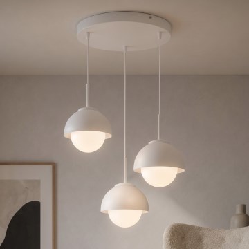 BRILAGI - Luster na sajli COSMO 3xE27/60W/230V bela/zlatna