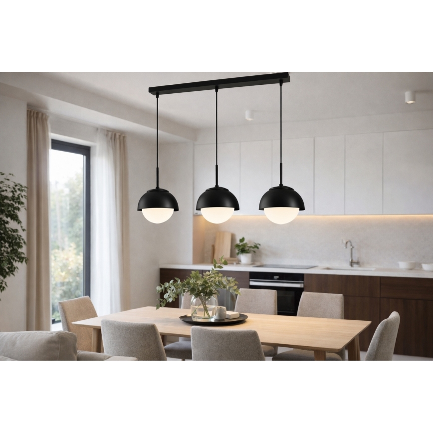 BRILAGI - Luster na sajli COSMO 3xE27/60W/230V crna