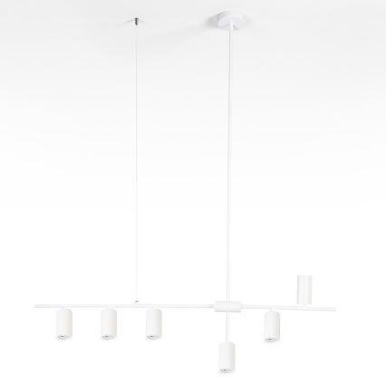 Brilagi - Luster na sajli CRANE 6xGU10/30W/230V bela