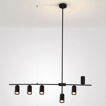 Brilagi - Luster na sajli CRANE 6xGU10/30W/230V crne boje