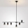 Brilagi - Luster na sajli CRANE 6xGU10/30W/230V crne boje