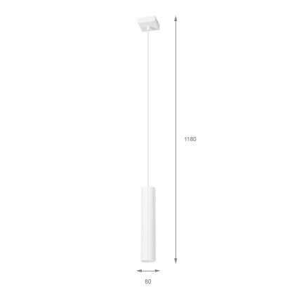 Brilagi - Luster na sajli CRISPINA 1xGU10/10W/230V bela