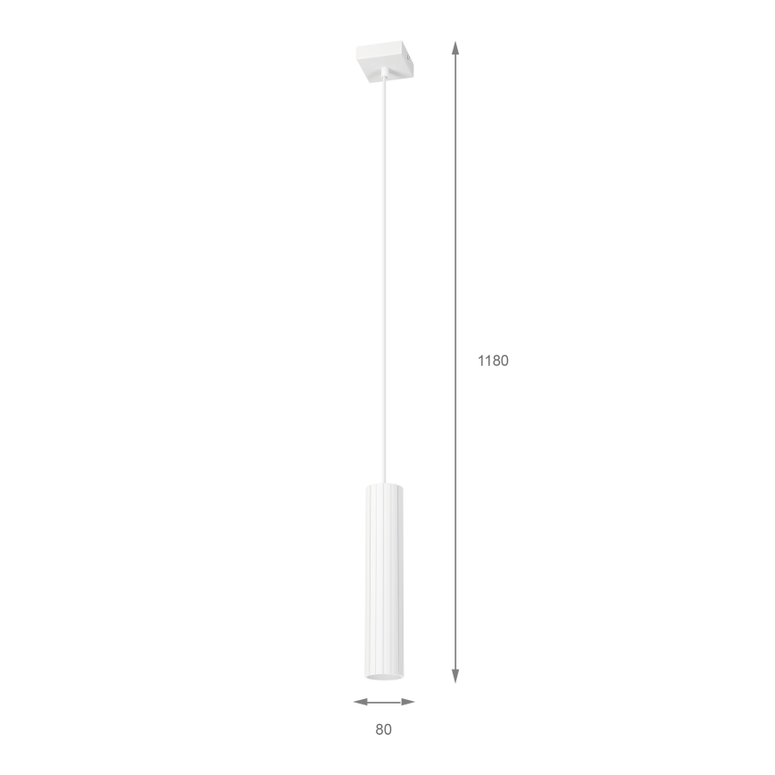 Brilagi - Luster na sajli CRISPINA 1xGU10/10W/230V bela