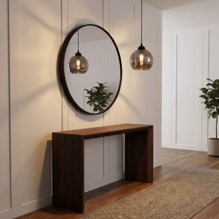 Brilagi - Luster na sajli DIOR 1xE27/60W/230V crna/zadimljena siva