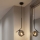 Brilagi - Luster na sajli DIOR 1xE27/60W/230V crna/zadimljena siva
