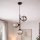 Brilagi - Luster na sajli DIOR 3xE27/60W/230V crna/zadimljena siva