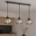 Brilagi - Luster na sajli DIOR 3xE27/60W/230V crna/zadimljeno-siva