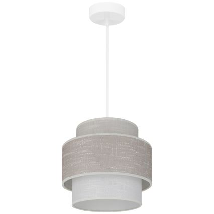 Brilagi - Luster na sajli DOVER SPACE 1xE27/15W/230V prečnik 25 cm siva/krem