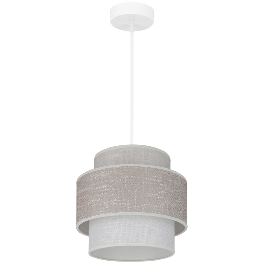 Brilagi - Luster na sajli DOVER SPACE 1xE27/15W/230V prečnik 25 cm siva/krem