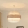 Brilagi - Luster na sajli DOVER SPACE 1xE27/15W/230V, prečnik 50 cm, siva/krem